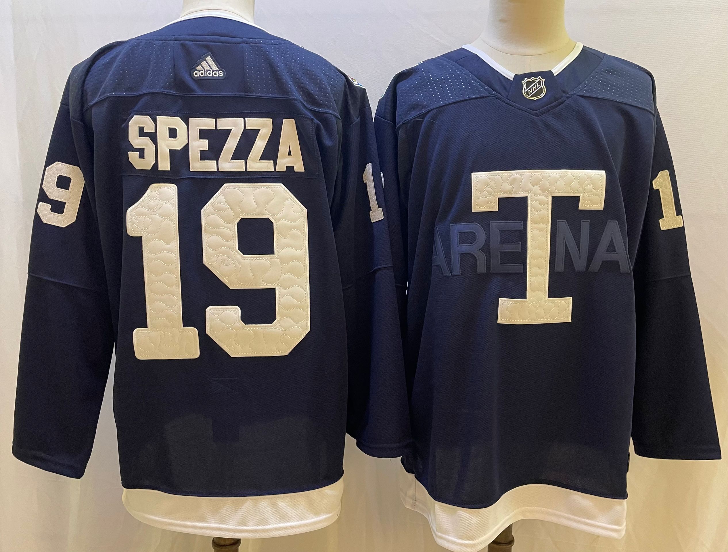 Cheap Men Toronto Maple Leafs 19 Spezza Blue Classic Edition 2022 Adidas NHL Jersey